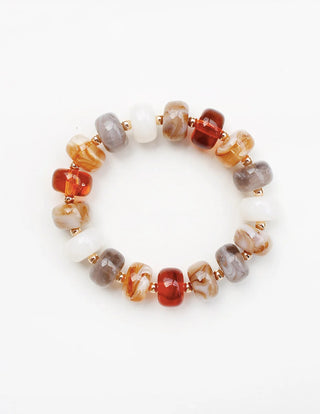 Brown Multi Color Chunky Bracelet