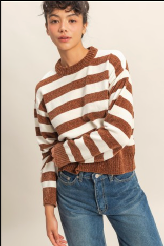 Cinnamon Stripe Sweater