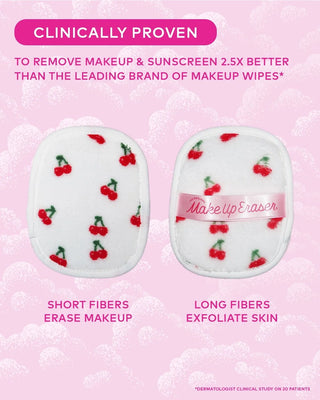 Cherry Crush 7 Day Makeup Eraser Bag Set