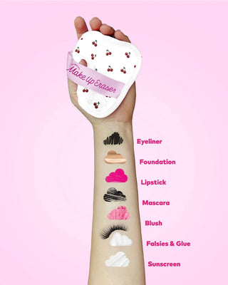 Cherry Crush 7 Day Makeup Eraser Bag Set