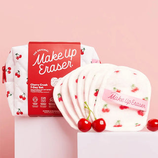 Cherry Crush 7 Day Makeup Eraser Bag Set