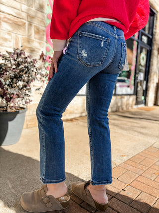 Tummy Control High Rise Crop Bootcut | Risen