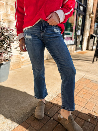 Tummy Control High Rise Crop Bootcut | Risen