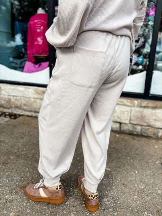 Taupe Waffle Way Jogger