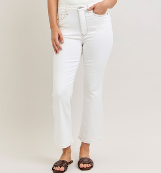 White Kick Flare Jeans | Judy Blue