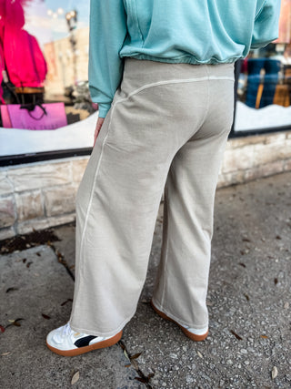 Ash Mocha Cloudwash Terry Lounge Pants