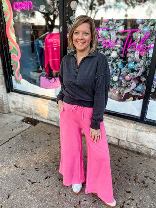 Fuchsia Cloudwash Terry Lounge Pants