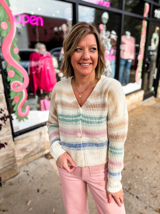Rainbow Daydream Stripe Cardigan