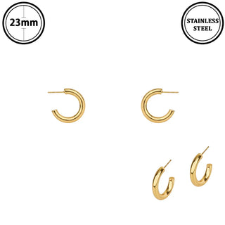 Gold Everyday Essential Hoops