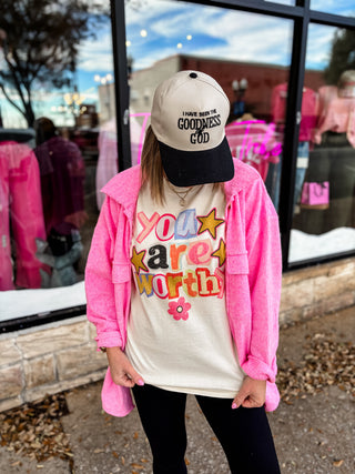 Pink Button Up Shacket
