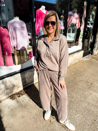 Mineral Wash Terry Cocoon Pants | Multiple Colors