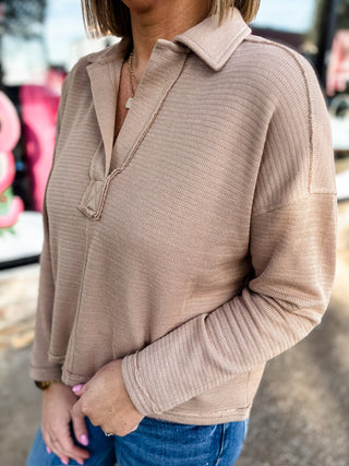 Casual Comfort Collar Top
