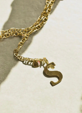 Gold All American Initial | Sis Kiss