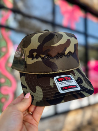 Mama Camo Embroidered Hat