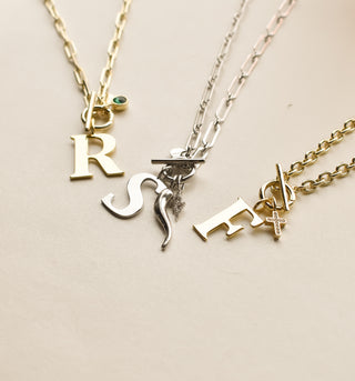 Gold All American Initial | Sis Kiss
