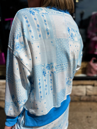 Blue Skies Patchwork Skort Set