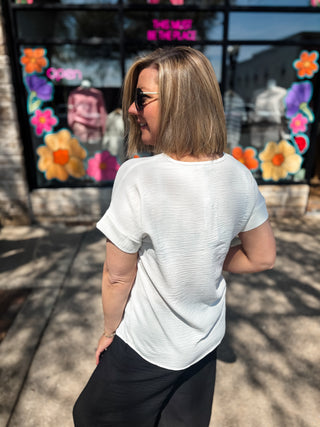 Breezy White Airflow Top
