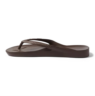 Chocolate Brown - Archies Arch Support Flip Flops