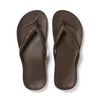 Chocolate Brown - Archies Arch Support Flip Flops