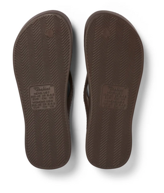 Chocolate Brown - Archies Arch Support Flip Flops