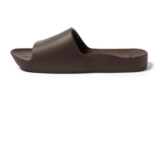 Chocolate Brown - Archies Arch Support Slides