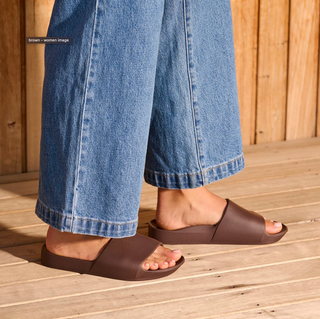 Chocolate Brown - Archies Arch Support Slides