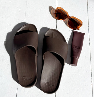 Chocolate Brown - Archies Arch Support Slides