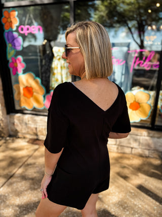 Black Flip It & Go Romper