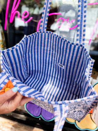 Blue Willow Quilted Tote