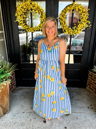 La Dolce Vita Stripe Midi Dress