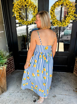 La Dolce Vita Stripe Midi Dress