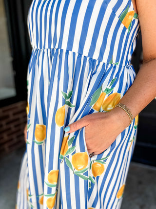 La Dolce Vita Stripe Midi Dress