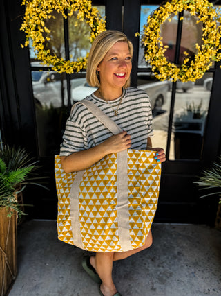Lemon Wedge Handcrafted Canvas Bag