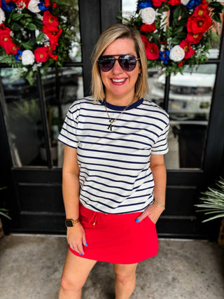 Navy Classic Line Tee