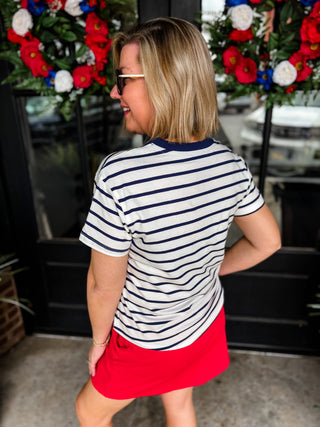 Navy Classic Line Tee