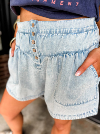 Vintage Days Chambray Shorts