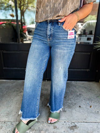 Downtown Crop Tummy Control Straight Leg Jeans | Risen