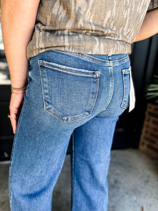 Downtown Crop Tummy Control Straight Leg Jeans | Risen