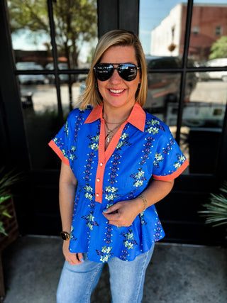Bluebell Breeze Peplum
