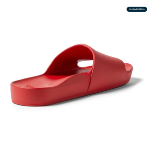 Limited Edition Chili Red - Archies Arch Support Slides