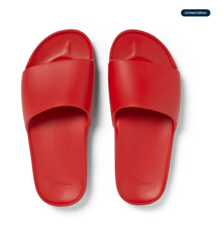Limited Edition Chili Red - Archies Arch Support Slides