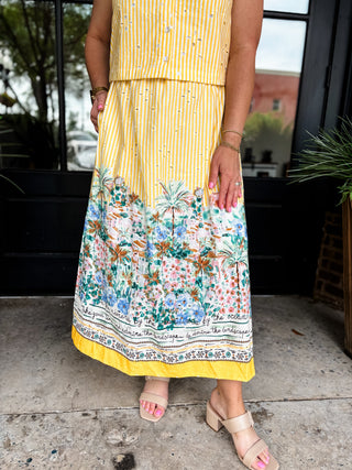 Boardwalk Breeze Midi Skirt