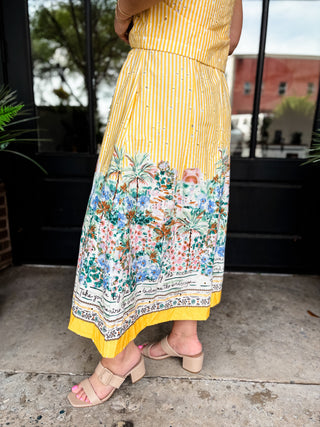 Boardwalk Breeze Midi Skirt