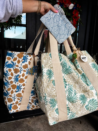 Palm Coast Handcrafted Canvas Bag