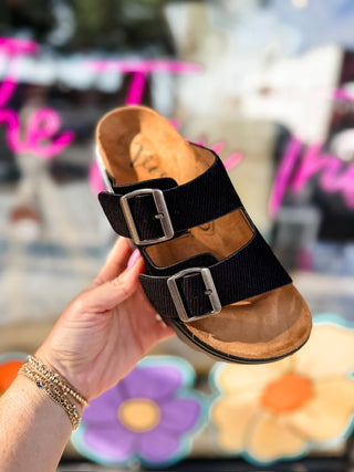 Black Chunky Platform Sandal | Very G
