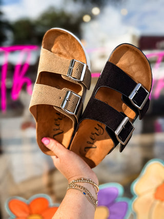 Black Chunky Platform Sandal | Very G