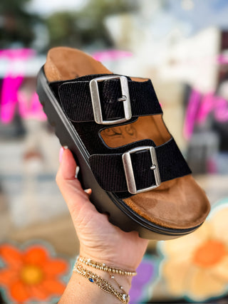 Black Chunky Platform Sandal | Very G