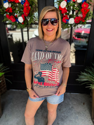 Vintage Land of The Free Tee