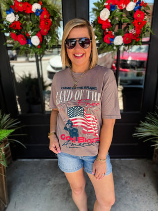 Vintage Land of The Free Tee