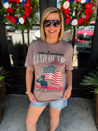 Vintage Land of The Free Tee